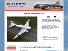 Tablet Screenshot of dc3vennerne.dk